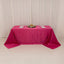 Lamour Satin 90"x132" Rectangle Tablecloth Fuchsia - Soft & Silk-Like Seamless Table Cover