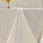 Lamour Satin 90"x132" Rectangle Tablecloth Ivory - Soft & Silk-Like Seamless Table Cover