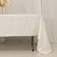 Lamour Satin 60"x126" Rectangle Tablecloth Ivory - Soft & Silk-Like Table Cover
