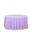 Polyester 132" Round Tablecloth Lavender Lilac - Seamless Chic Table Cover