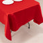 Lamour Satin 60"x102" Rectangle Tablecloth Red - Durable & Silky Soft Feel Table Cover