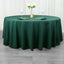 Premium Polyester 108" Round Tablecloth Hunter Emerald Green - Wrinkle-Resistant 220GSM Table Cover