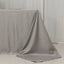 Lamour Satin 90"x132" Rectangle Tablecloth Silver - Soft & Silk-Like Seamless Table Cover