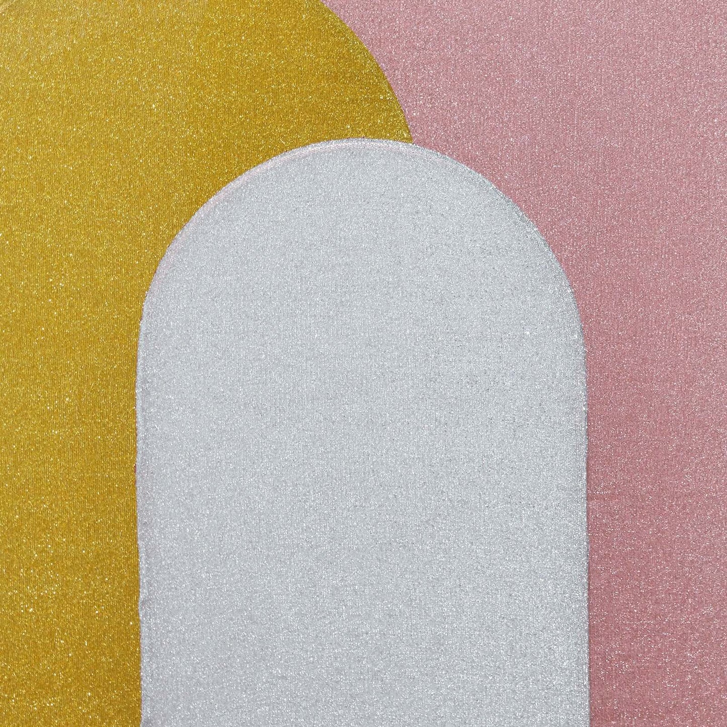 5ft Silver Shimmer Tinsel Spandex Chiara Backdrop Stand Cover For Fitted Round Top Wedding Arch