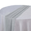 Chiffon 6ft Table Runner Silver - Flowy & Lightweight Table Decor