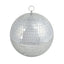 2 Pack 10" Silver Foam Disco Mirror Ball With Hanging Swivel Ring, Holiday Party Decor