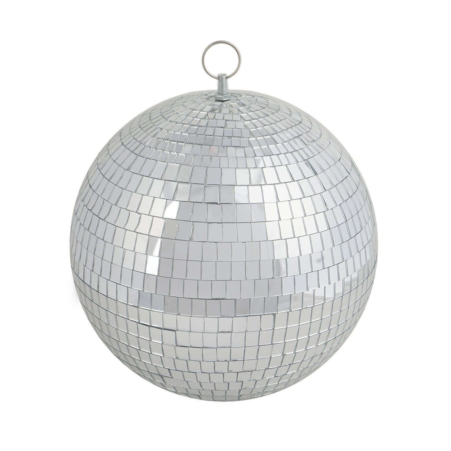 2 Pack 10" Silver Foam Disco Mirror Ball With Hanging Swivel Ring, Holiday Party Decor