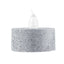 12-Pack LED Tealight Candles Glitter Silver Design - Flameless Battery Operated Tea Lights