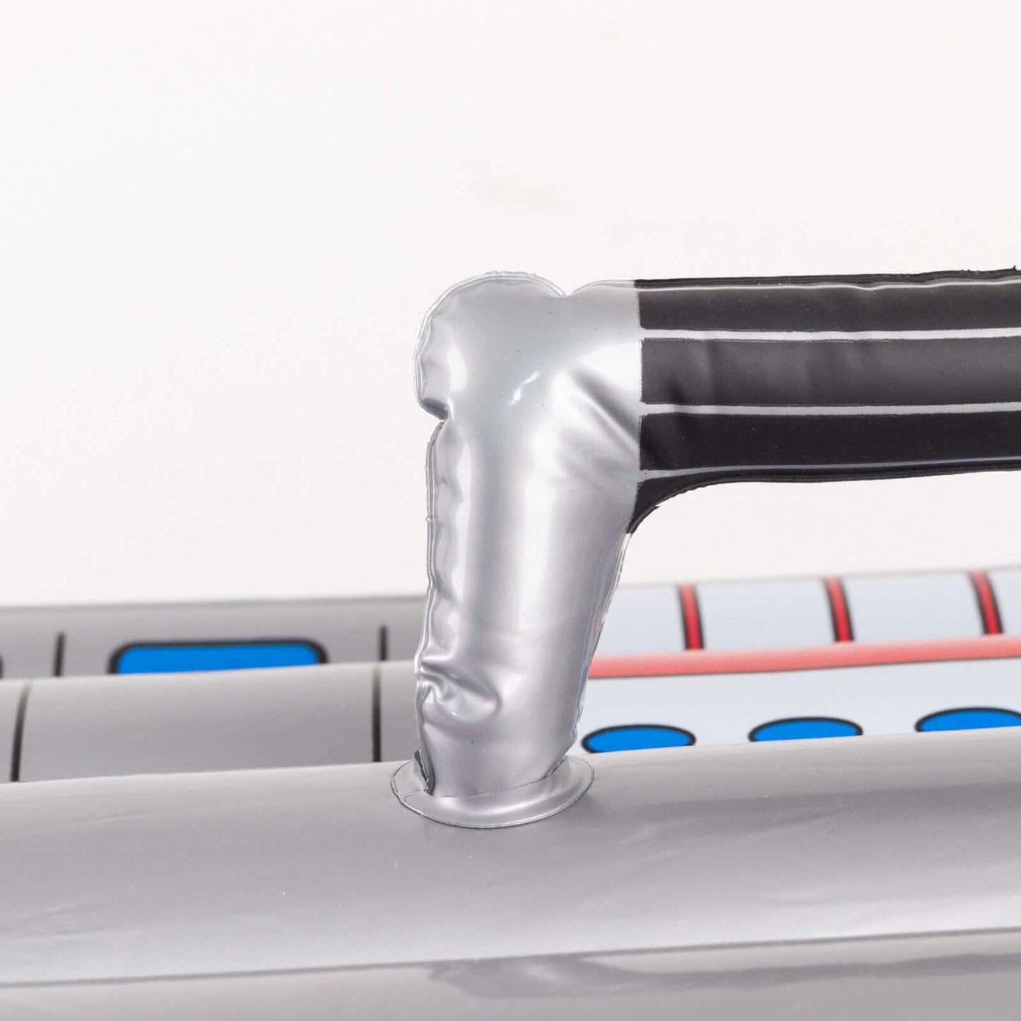 Silver Inflatable Ice Beverage Cooler with 80's Boom Box Design - Party Drink Container for Pool Events 24"x12"