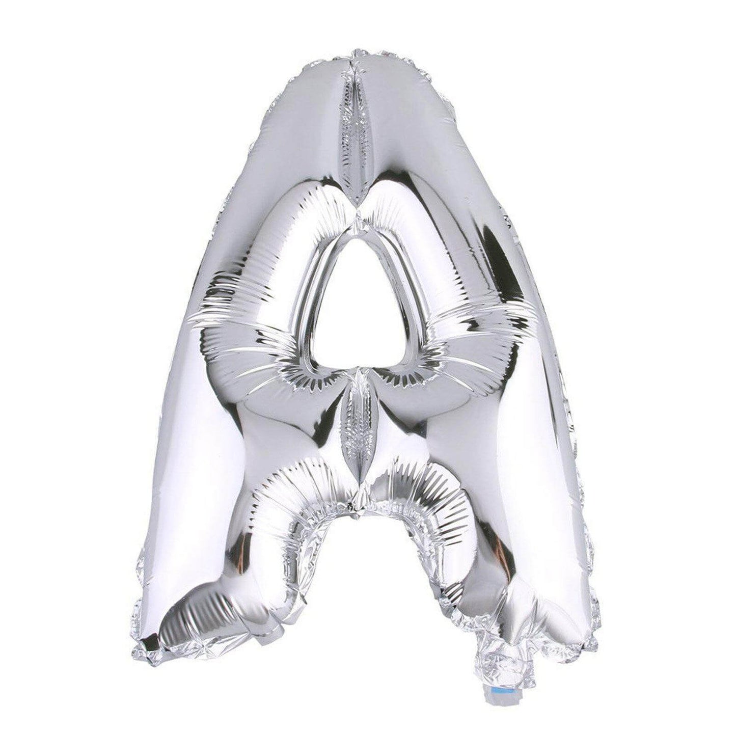 35inch Metallic Silver Mylar Foil Helium/Air Number and Letter Balloons#whtbkgd