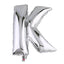 35inch Metallic Silver Mylar Foil Helium/Air Number and Letter Balloons