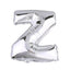 35inch Metallic Silver Mylar Foil Helium/Air Number and Letter Balloons