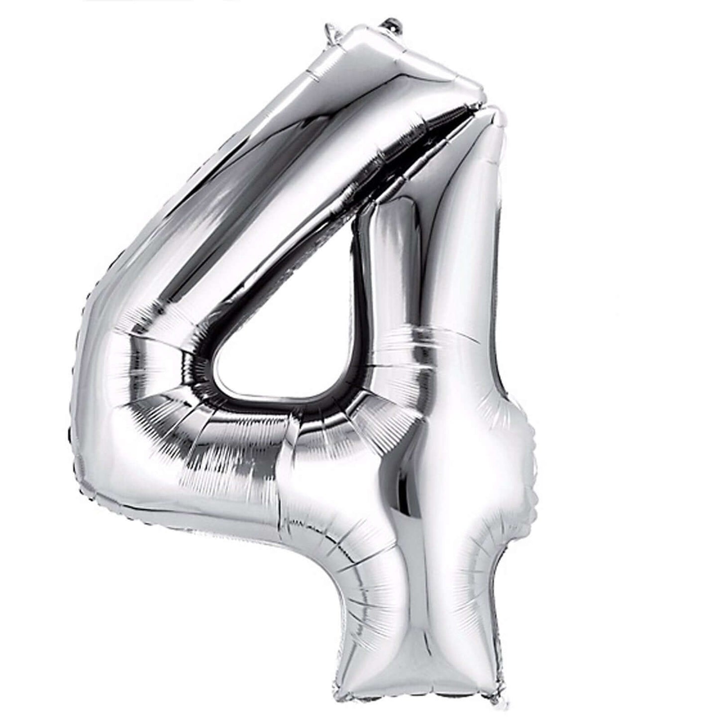 35inch Metallic Silver Mylar Foil Helium/Air Number and Letter Balloons