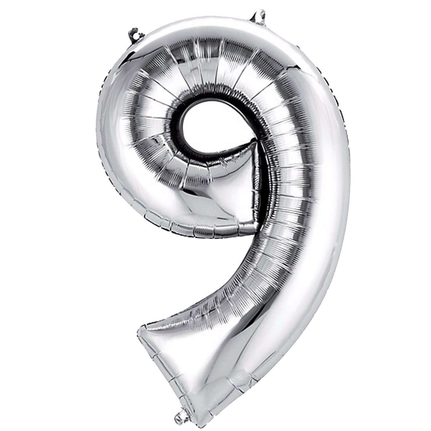 35inch Metallic Silver Mylar Foil Helium/Air Number and Letter Balloons