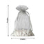 10 Pack 6"x9" Silver Organza Drawstring Wedding Party Favor Gift Bag