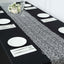 Mesh 12"x108" Table Runner Silver - Sequin Schiffli Lace Design for Stylish Celebrations