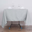 Polyester 70"x70" Table Overlay Square Tablecloth Silver - Wrinkle-Resistant & Durable Table Cover