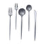 50 Pack Heavy Duty Plastic Utensil Set in Silver, Disposable Dinner and Dessert Cutlery Combo Set