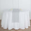 Faux Linen 12"x108" Table Runner Silver - Slubby Textured & Wrinkle Resistant Table Decor
