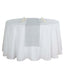 Faux Linen 12"x108" Table Runner Silver - Slubby Textured & Wrinkle Resistant Table Decor
