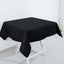 100% Cotton 54"x54" Square Tablecloth Black Linen - Soft & Breathable Fabric Table Cover