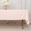 Scuba Rectangular 60"x102" Tablecloth Blush - Wrinkle Free & Stain Resistant Table Cover
