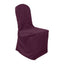Polyester Slip On Banquet Chair Covers Burgundy - Stain-Resistant Reusable Durable Fabric