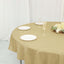 Polyester 70" Round Tablecloth Champagne - Durable & Wrinkle-Resistant Table Cover