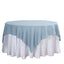 Polyester 70"x70" Table Overlay Square Tablecloth Dusty Blue - Wrinkle-Resistant & Durable Table Cover