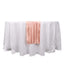 Satin 12"x108" Table Runner Dusty Rose - Stripe Table Decor