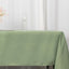 Premium Polyester 60"x102" Rectangle Tablecloth Dusty Sage Green - Durable 220GSM Wrinkle-Resistant Table Cover