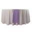 Scuba Polyester 12"x108" Table Runner Lavender Lilac - Wrinkle-Free Table Linen
