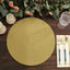 20-Pack Disposable Table Placemats in Gold Glitter - 210GSM Paper Placemats for Classy Events 13"