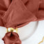 5 Pack Premium Velvet 20"x20" Napkins Terracotta (Rust) - Soft Sheen Finish Cloth Napkins
