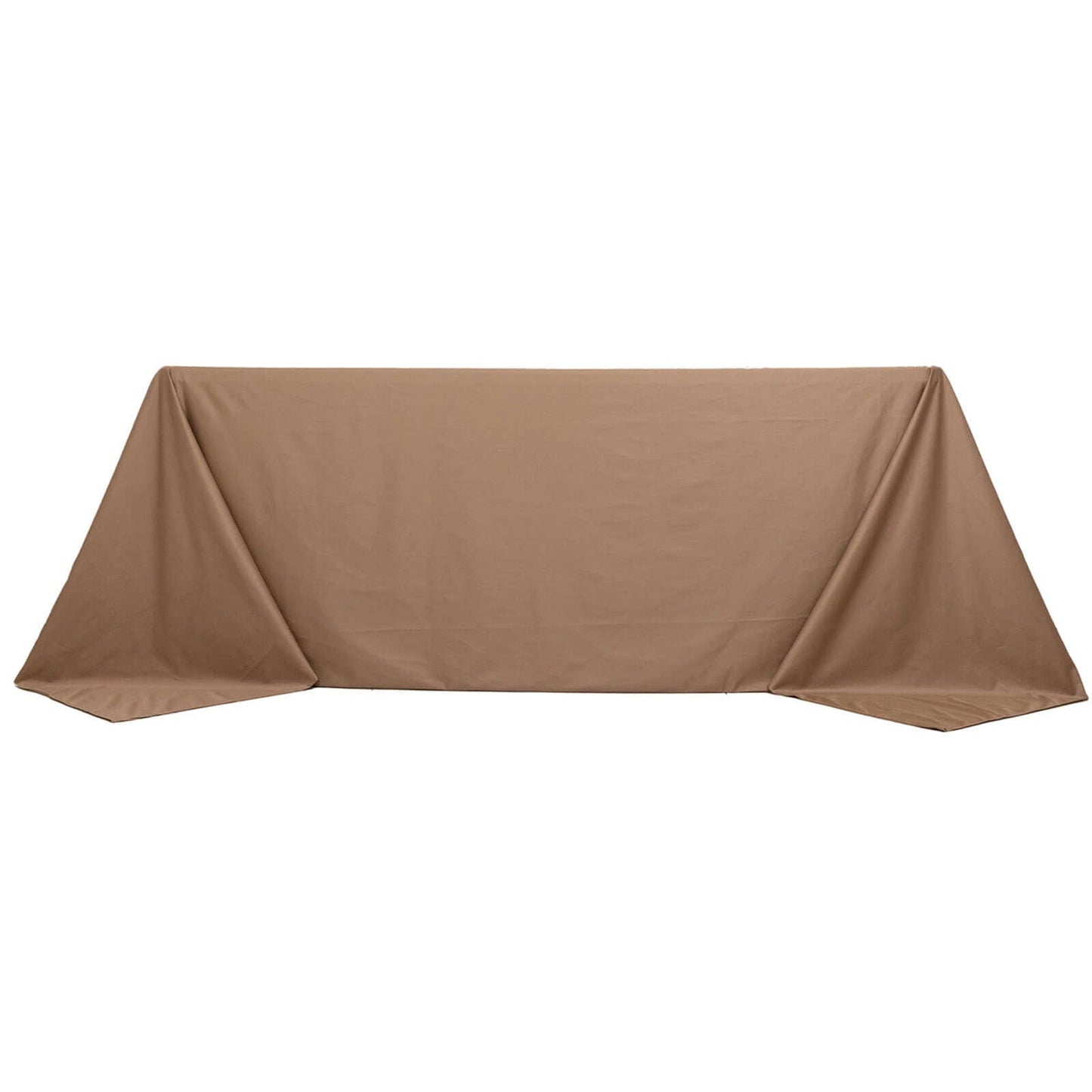 Scuba Rectangular 90"x132" Tablecloth Nude - Wrinkle Free, Stain Resistant & Seamless Table Cover