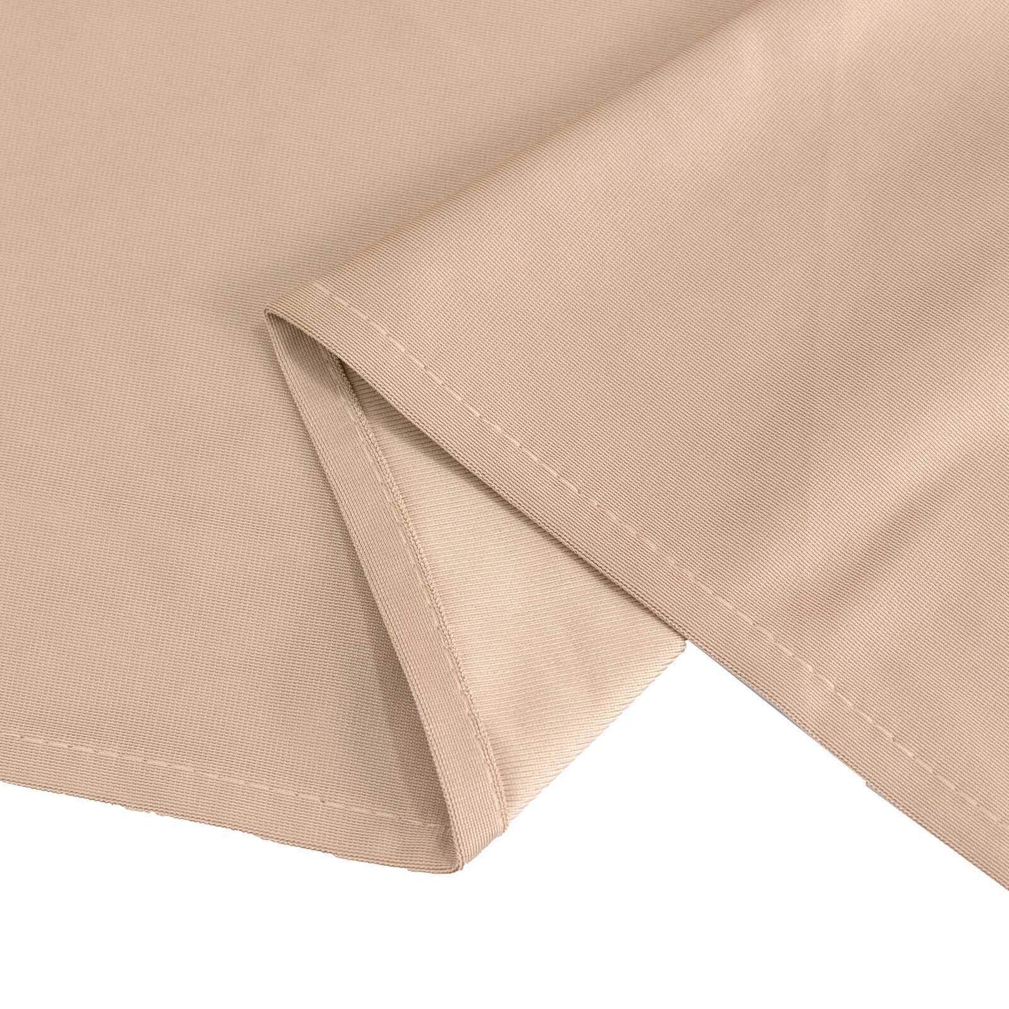 Scuba Rectangular 90"x156" Tablecloth Nude - Wrinkle Free, Stain Resistant & Seamless Table Cover