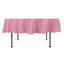 Premium Polyester 90" Round Tablecloth Pink - Stain and Wrinkle-Resistant Design with 220GSM Thickness Table Cover