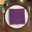 50-Pack Paper Beverage Napkins with Gold Foil Edge Purple - Disposable 2 Ply Cocktail Napkins for Events 6.5"x6.5"