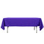 Premium Polyester 60"x102" Rectangle Tablecloth Purple - Durable 220GSM Wrinkle-Resistant Table Cover