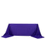 Scuba Rectangular 90"x156" Tablecloth Purple - Wrinkle Free, Stain Resistant & Seamless Table Cover