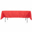 Taffeta 60"x102" Rectangle Tablecloth Red - Accordion Crinkle Table Cover