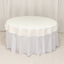Cotton Blend 70" Round Tablecloth Ivory - Wrinkle-Resistant Table Cover