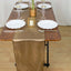 Satin 12"x108" Table Runner Taupe - Stylish Table Linen