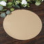 50 Pack 13" Round Disposable Paper Placemats â€“ Taupe Cardboard Dining Table Mats, 120 GSM