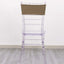5 Pack Stretch Spandex Chair Sashes Taupe - Fitted Finish Two Ply Heavy Duty Chair Bands 5"x12"