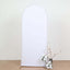 6ft Matte White Spandex Fitted Chiara Backdrop Stand Cover For Round Top Wedding Arch
