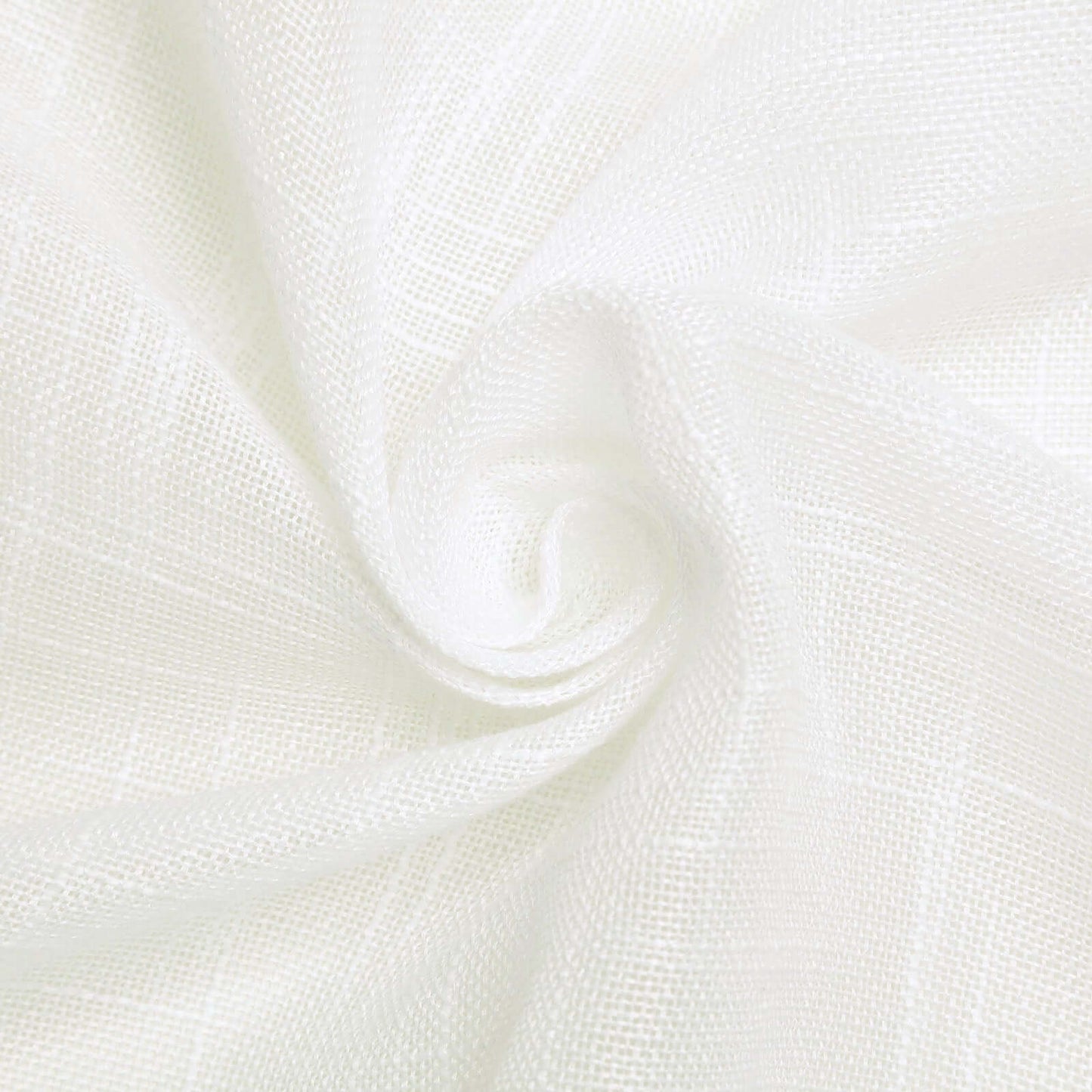 Faux Linen 60"x126" Rectangular Tablecloth White - Slubby Textured & Wrinkle Resistant for Weddings and Special Events