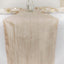 Taffeta 12"x108" Table Runner Beige - Accordion Crinkle Design