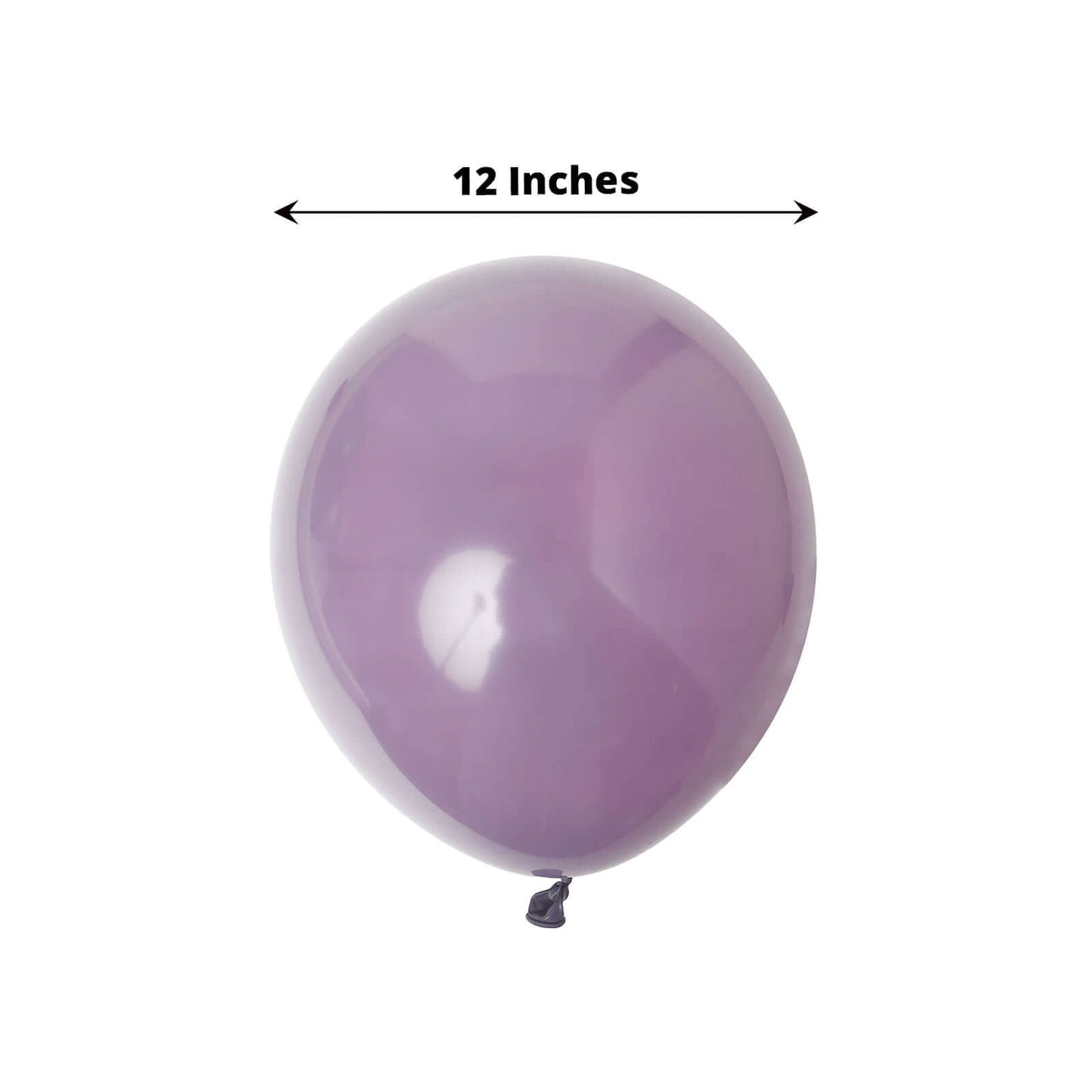 25 Pack 12" Matte Pastel Violet Amethyst Helium Air Latex Party Balloons