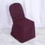 10 Pack Polyester Chair Cover for Banquet Chairs Burgundy - Stain-Resistant Reusable Slip-On Slipcover